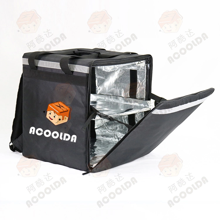 Cheap Dropshipping Stock Keep Personalized Warm Fast Pizza Food Delivery Bag Expandable Foldable Insulated Thermal Cooler Bag for Frozened Deliveri Food