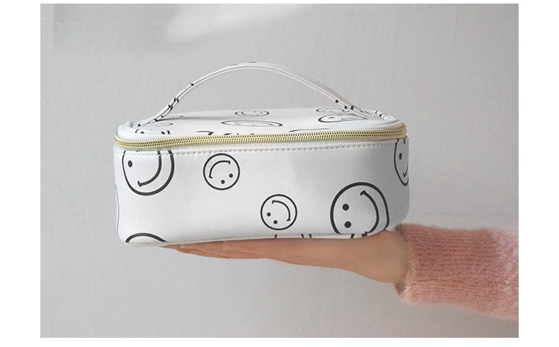 OEM Custom Design Printing Lady Cosmetic Bag Case Toiletry Pouch Waterproof Women Makeup Bag Wallet Clutch Bag