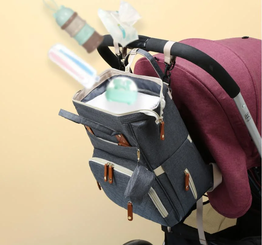 Customized Colorful Portable Nappy Backpack Maternity Baby Diaper Bag