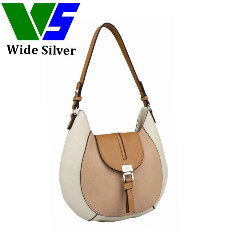 Wide Sliver New PU PVC Leather Candy Color Large Capacity Handbag Tote Bag