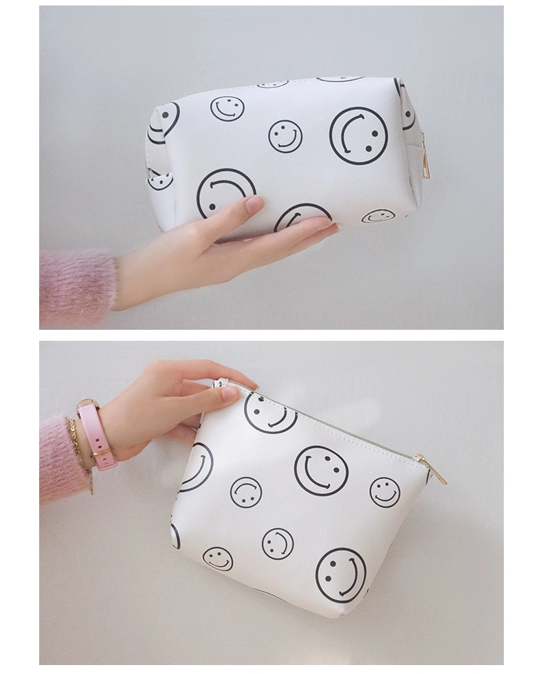 OEM Custom Design Printing Lady Cosmetic Bag Case Toiletry Pouch Waterproof Women Makeup Bag Wallet Clutch Bag