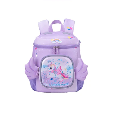 Fábrica al por mayor Unicorn niñas Bolsas escolares impermeable transpirable niños Mochila