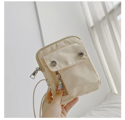 Mini Coin Purse pecho Lienzo de la bolsa de cintura para señoras de la bolsa de Crossbody