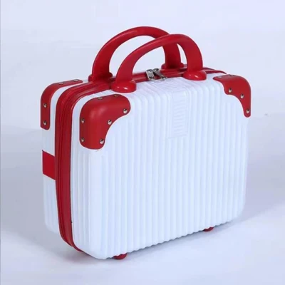  14inch Cute Travel Maquillaje caso ABS Lady mujeres Cosmética difícil Caso