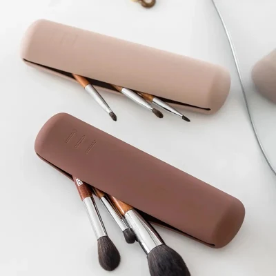 Organizador de brocha de maquillaje para viajes Bolsa cosmética Remaquillaje Brush Case Caja de soporte