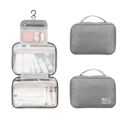  Ladies wc colgando el maquillaje de viaje portátil plegable Bolsa de lavado de cosméticos maquillaje caso