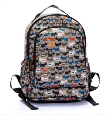 La impresión de dibujos animados personalizados al por mayor de los niños mochilas escolares mochilas chicas (RS-HK6)