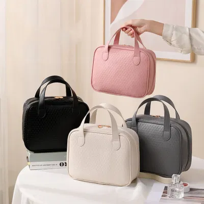 Neceser impermeable de lujo maquillaje cosmético Bolsas de almacenamiento portátil de viaje Bolsa de aseo