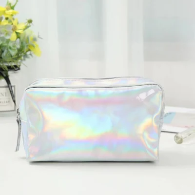 Aseo de la mujer PU bolsa de cosméticos de viajes Bolsa de maquillaje resistente al agua al aire libre