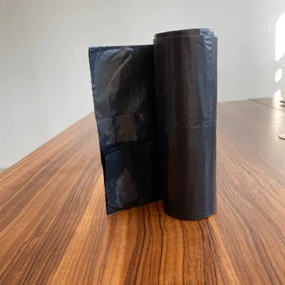 65 galones 1.5mil altura Extra Heavy Duty Coreless bolsa de basura negra