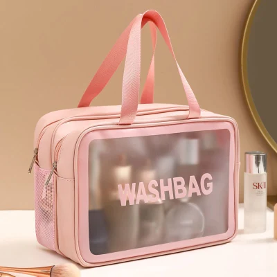  Maquillaje Mango portátil Mujer Ins de gran capacidad estilo Bolsa de almacenamiento Regalo