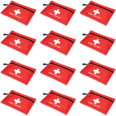Buen Vender Kit de primeros auxilios al aire libre portátil vacío emergencia pequeña Supervivencia de bolsa con cremalleras dobles