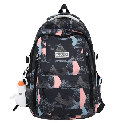 Mochila impermeable de gran capacidad para adolescentes de estudiantes de la Escuela Secundaria Fashion College