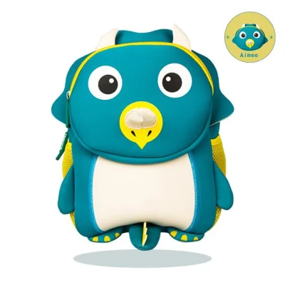 El neopreno resistente al agua de la escuela de los Niños Los niños impermeable Bolsa Mochila Mochila escolar de los animales de dibujos animados Cute Kids Mini Bolsa de Picnic Almuerzo
