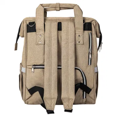 Bolsa de pañales espaciosa Bolsa de pañales Bolsa de momia con colchoneta para cambiarse Y correas de cochecito
