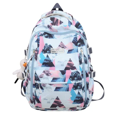 Mochila impermeable de gran capacidad para adolescentes de estudiantes de la Escuela Secundaria Fashion College
