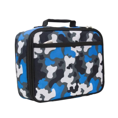 Los niños con aislamiento de alta calidad Bolsa de picnic con cremallera Portable lindo personaje de dibujos animados Los niños de la bolsa de enfriador de Almuerzo Escolar