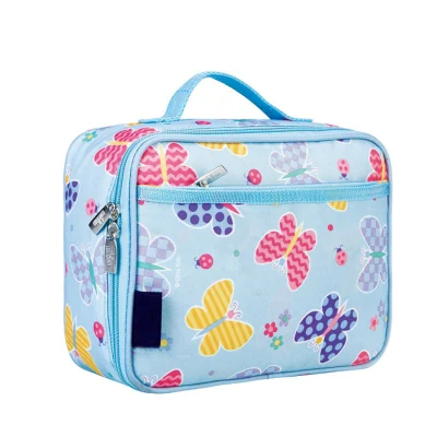 Los niños con aislamiento de alta calidad Bolsa de picnic con cremallera Portable lindo personaje de dibujos animados Los niños de la bolsa de enfriador de Almuerzo Escolar