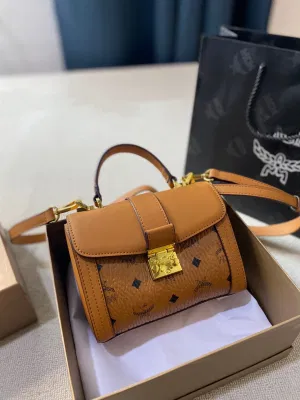 Crossbody Replica Wholder Factory tendencia presente Señoras Diseñador de Moda Bolsas de cuero de lujo Boston Bags de Marca MCM′ S.