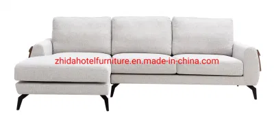  La pierna de metal moderno hotel de la Bolsa de bolsillo de tela tela Casa sofá