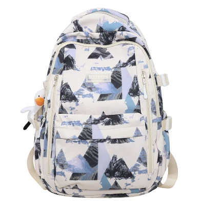 Mochila impermeable de gran capacidad para adolescentes de estudiantes de la Escuela Secundaria Fashion College