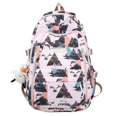 Mochila impermeable de gran capacidad para adolescentes de estudiantes de la Escuela Secundaria Fashion College