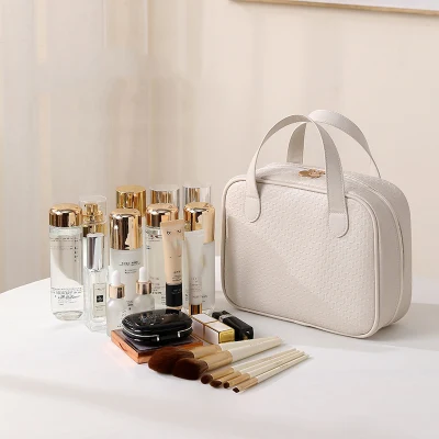 Neceser impermeable de lujo maquillaje cosmético Bolsas de almacenamiento portátil de viaje Bolsa de aseo