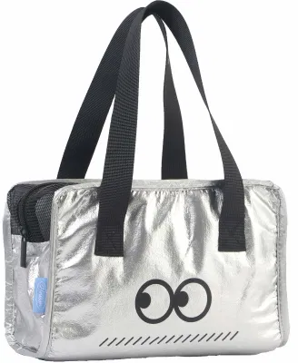 Custom Silvery PU Bolsas cosméticas Moda cuero maquillaje Bolsa de viaje Bolsa de tocador Artículos estéticos Regalo Travel Essentials Plata