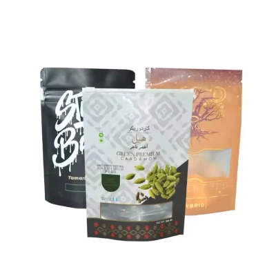  Fruta Raisin Slide Zipper Lotus Root polvo Alimentos plástico aluminio Bolsa de papel metalizado