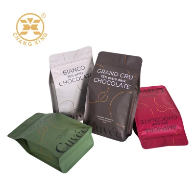  Custom plástico Mylar Ziplock Bolsa de pie válvula de alimentos Café Bean 340gr Bolsas de embalaje polvo aluminio lámina película rollo