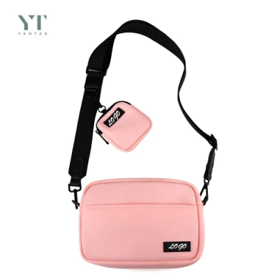 Alta calidad de productos para mascotas. Impermeable. Diseño de riñonera cruzada para mascotas. Cinturón para mascotas. Bolsa de cintura para perros. Bolsa para mamá de perro. Bolsa lateral para comida y golosinas para perros pequeños para pasear.