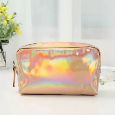 Aseo de la mujer PU bolsa de cosméticos de viajes Bolsa de maquillaje resistente al agua al aire libre