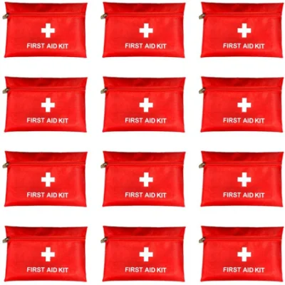 Buen Vender Kit de primeros auxilios al aire libre portátil vacío emergencia pequeña Supervivencia de bolsa con cremalleras dobles