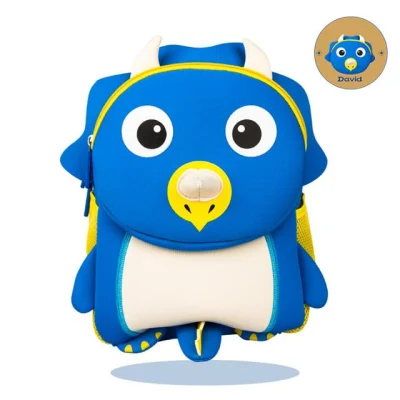 El neopreno resistente al agua de la escuela de los Niños Los niños impermeable Bolsa Mochila Mochila escolar de los animales de dibujos animados Cute Kids Mini Bolsa de Picnic Almuerzo
