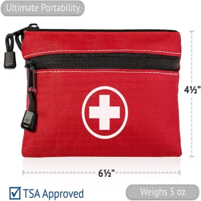 Buen Vender Kit de primeros auxilios al aire libre portátil vacío emergencia pequeña Supervivencia de bolsa con cremalleras dobles