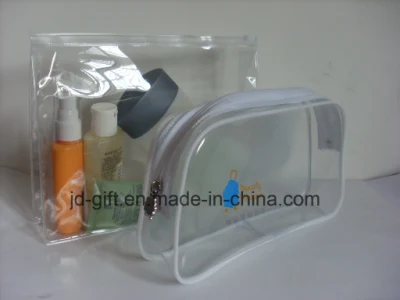  Claro PVC Paquete personalizado de cosméticos bolsa