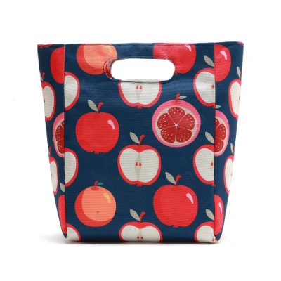  Fruta Tropical de promoción de la impresión térmica pequeño refrigerador aislado bolso bolsa de comida para niños