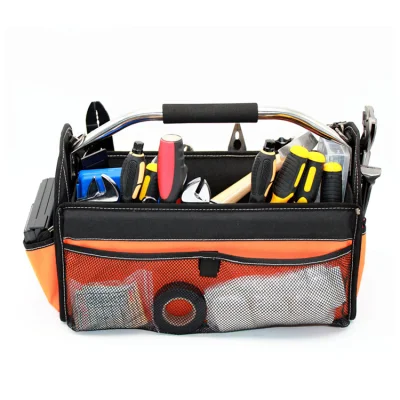 Portátil plegable plegable OEM Coche detallando bolsas de herramientas de acero con mango tubular Venta caliente bolsa de herramientas