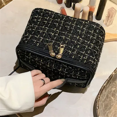 Bolsa de maquillaje pequeña personalizada PU Travel Bolsa de cosméticos lavado portátil Bolsa cosmética