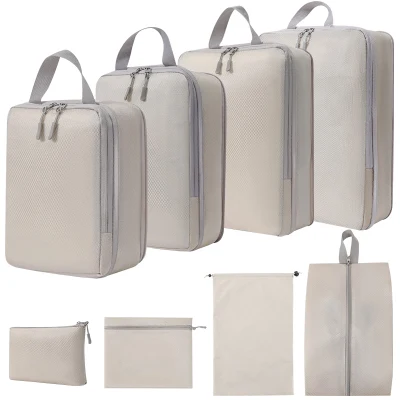 Comprimido 4/5/6/7/8/9 conjunto de artículos de tocador Cosméticos Bolsa de almacenamiento ropa Zapatos equipaje Bolsa de viaje