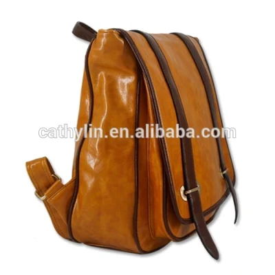  Mochila de cuero colgante de la escuela Hipster para adolescentes