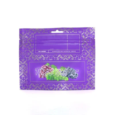  Compostable impresión de colores personalizados a prueba de olor plástico a prueba de humedad sellado Bolsas de embalaje de cierre de cremallera de autosellado para cigarrillos