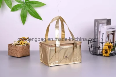  Logotipo personalizado Bolsa de aislamiento portátil de picnic nevera almuerzo bolsa térmica