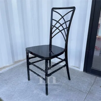  Black PC Desmontada Luxe Tiffany Restaurante al aire libre silla para Banquete