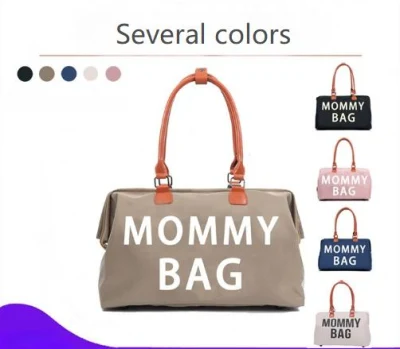 Moda mayorista Chicas Tote con estilo Tote Bolsa de pañales Weekender Travel Bolsa de momia de gran capacidad