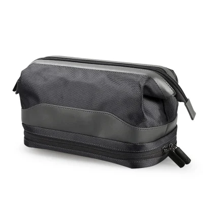 Sh1741 Plain PU Viajes señoras bolsas de cosméticos de logotipo personalizado de etiqueta privada de la mens Hombres de aseo de malla de la bolsa de lavado de la bolsa de maquillaje de lavado