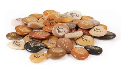  Natural Runa Piedra grabados símbolos escritos grabados Polished Rolling Piedra