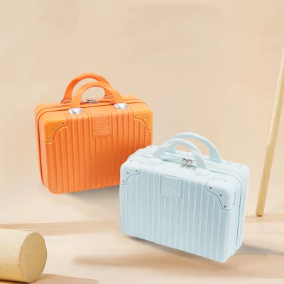 Mayorista de fábrica de 14 pulgadas portátil de 12 pulgadas con equipaje de mano pequeña mini de regalo Código de Verificación de viajes Bolsa de almacenamiento de cosméticos
