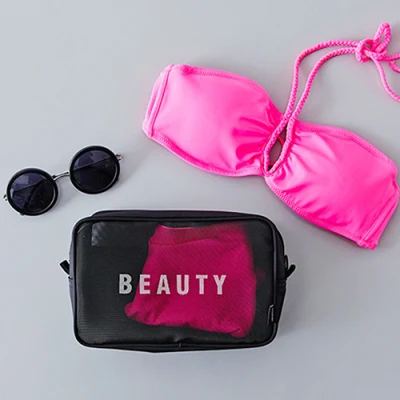  Bolsa de cosméticos transparente, Promocionales bolsa de maquillaje
