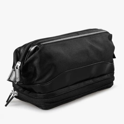 Sh1741 Plain PU Viajes señoras bolsas de cosméticos de logotipo personalizado de etiqueta privada de la mens Hombres de aseo de malla de la bolsa de lavado de la bolsa de maquillaje de lavado